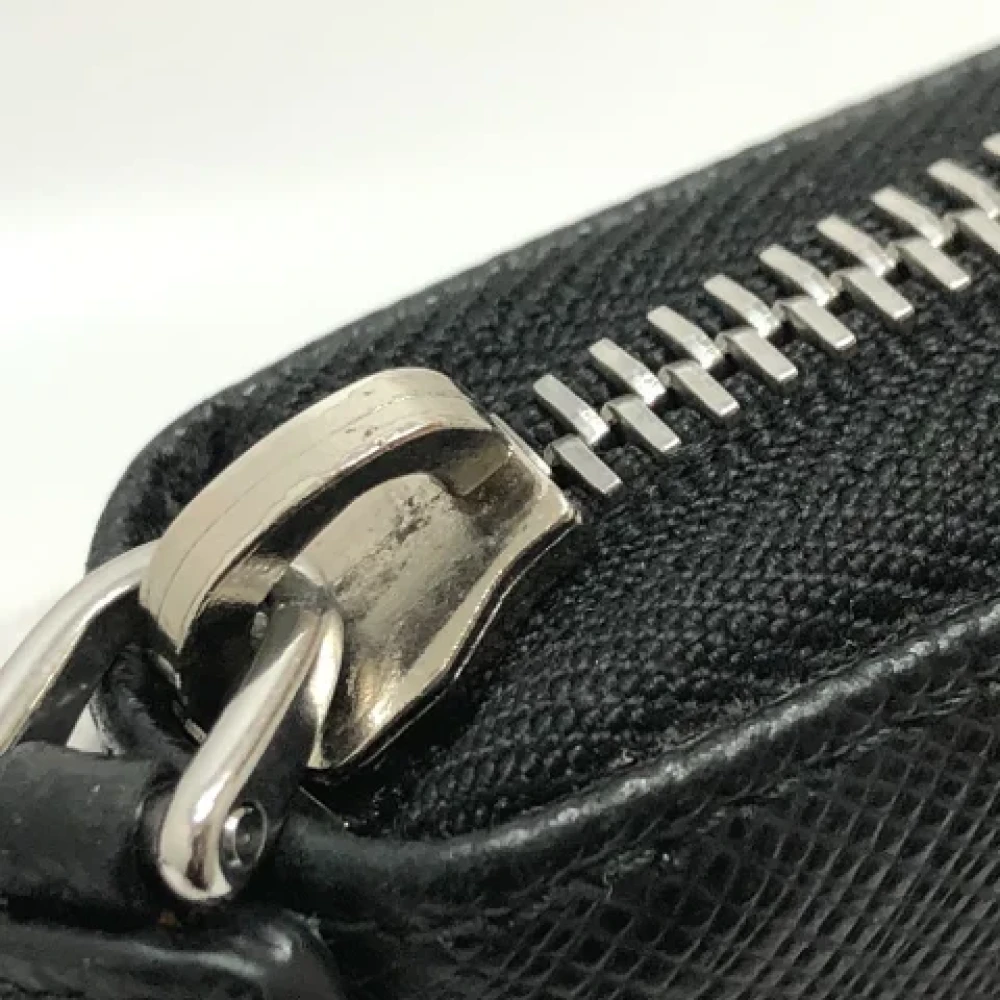 Prada Vintage Pre-owned Leather wallets Black Dames