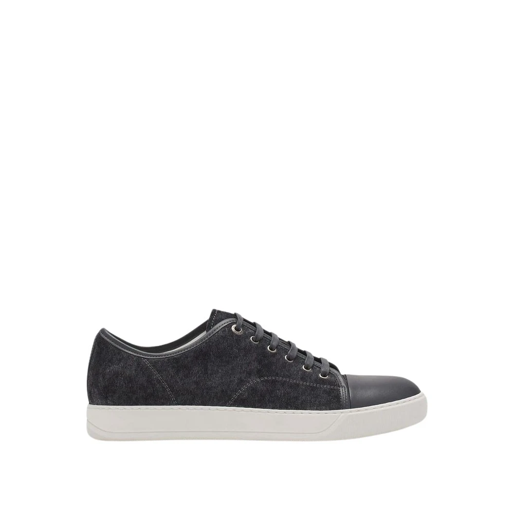 Lanvin Dbb1 Suede Sneaker Heren Schoenen Grijs