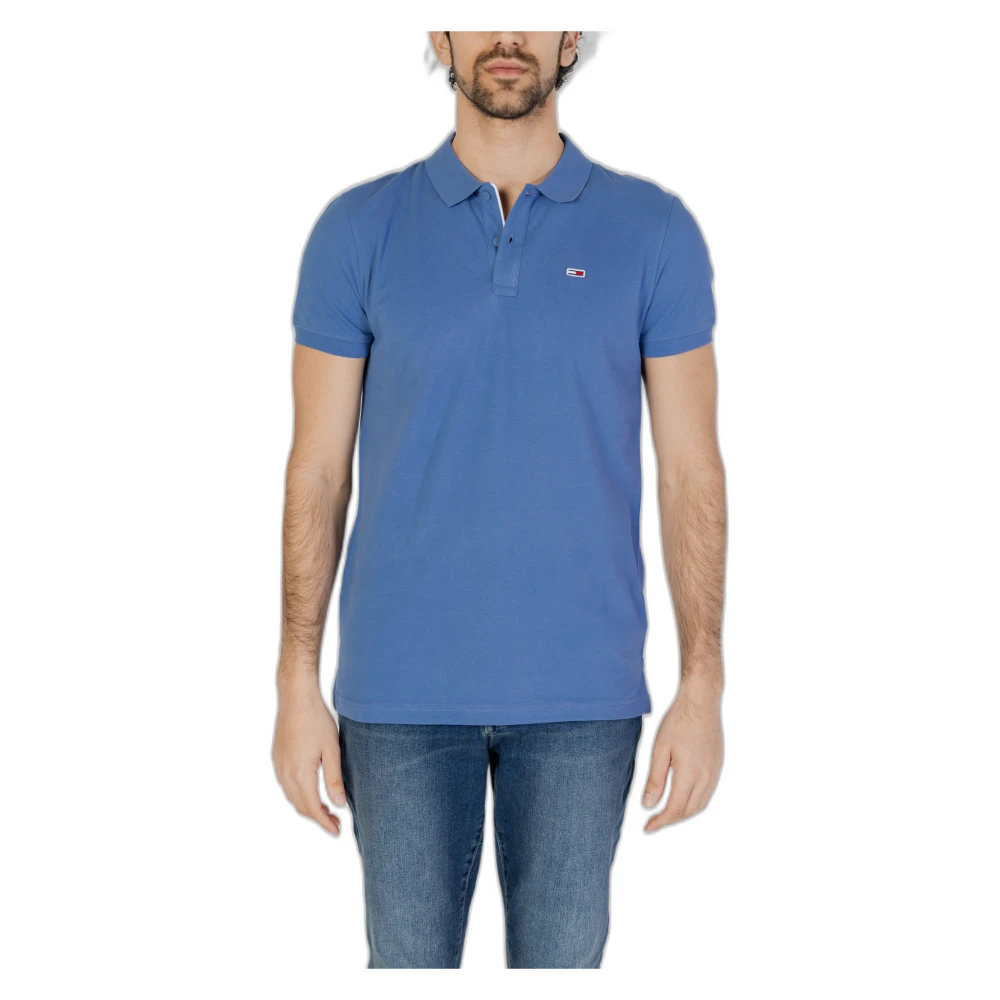 Tommy Jeans Polo Shirts Blue Heren
