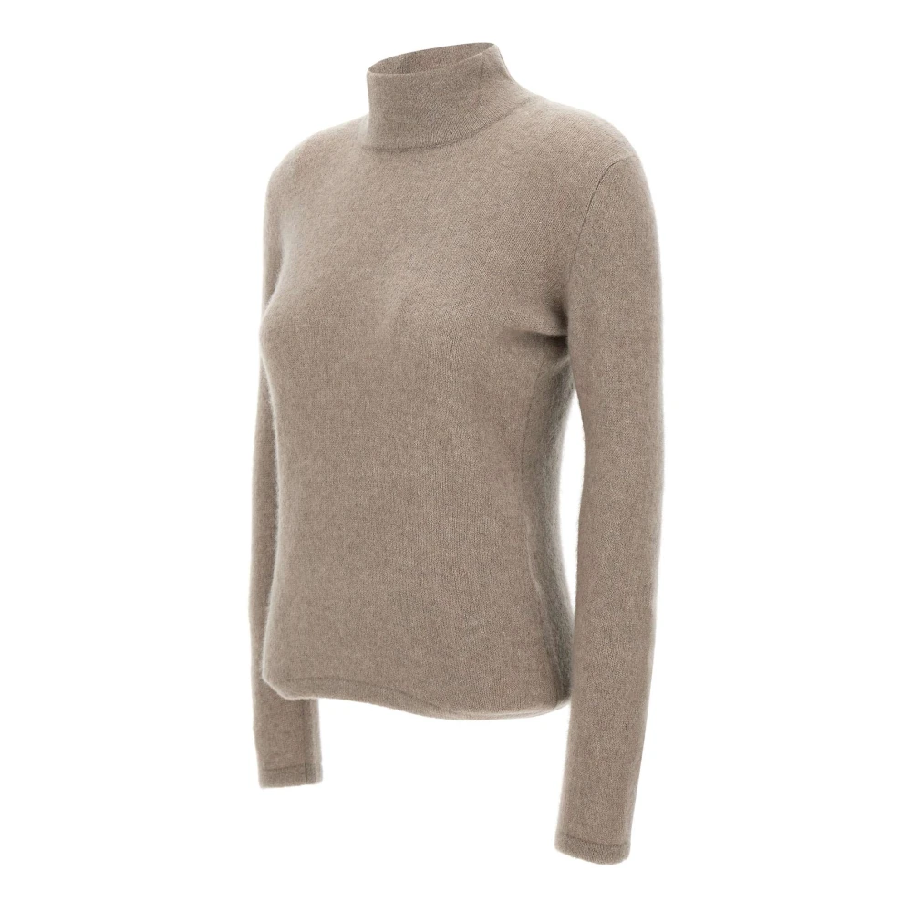 Filippo De Laurentiis Kasjmier Zijde Trui Taupe Vrouwen Brown Dames