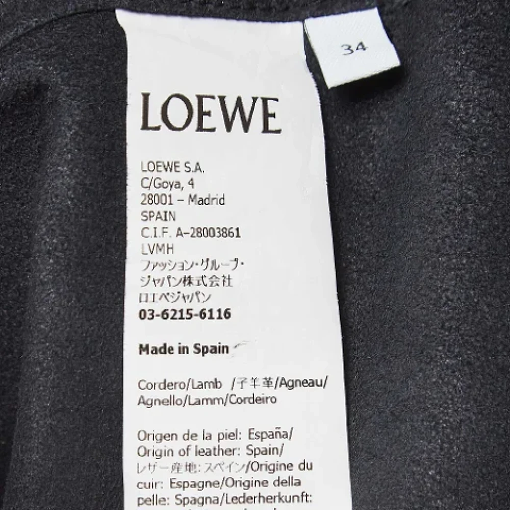 Loewe Pre-owned Leather tops Black Dames