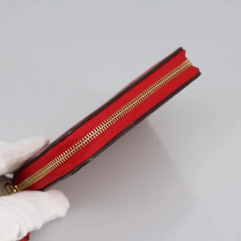 Louis Vuitton Vintage Pre-owned Leather wallets Red Dames