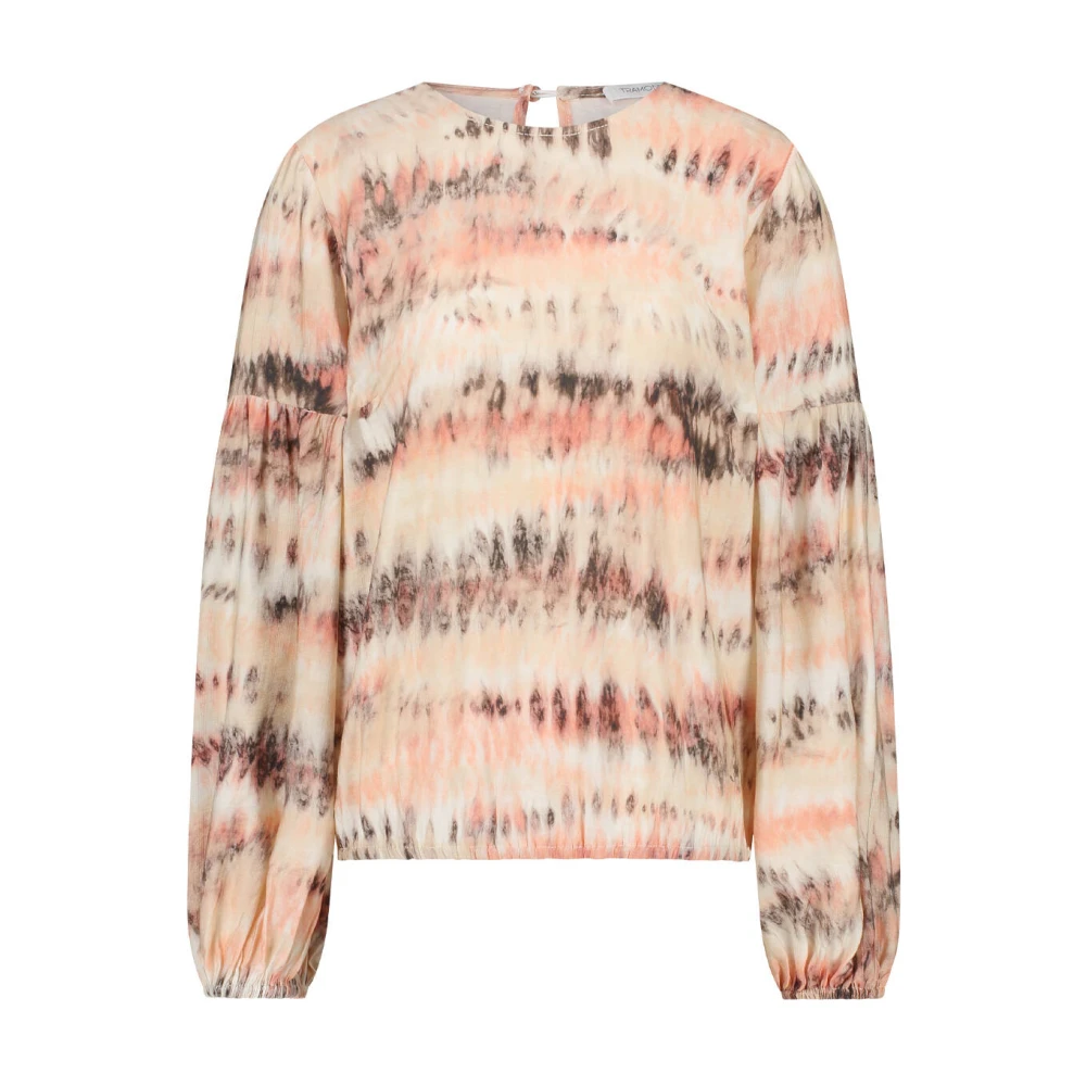 Tramontana Tie Dye Flow Top Korte Mouw Pink Dames