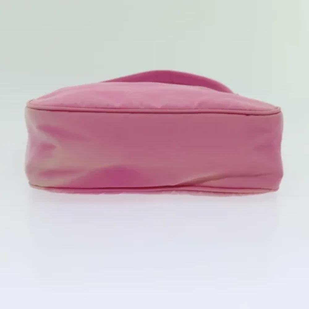 Prada Vintage Pre-owned Nylon handbags Pink Dames