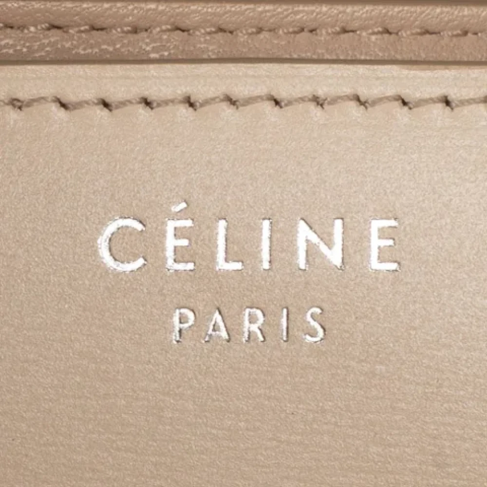 Celine Vintage Pre-owned Leather celine-bags Beige Dames