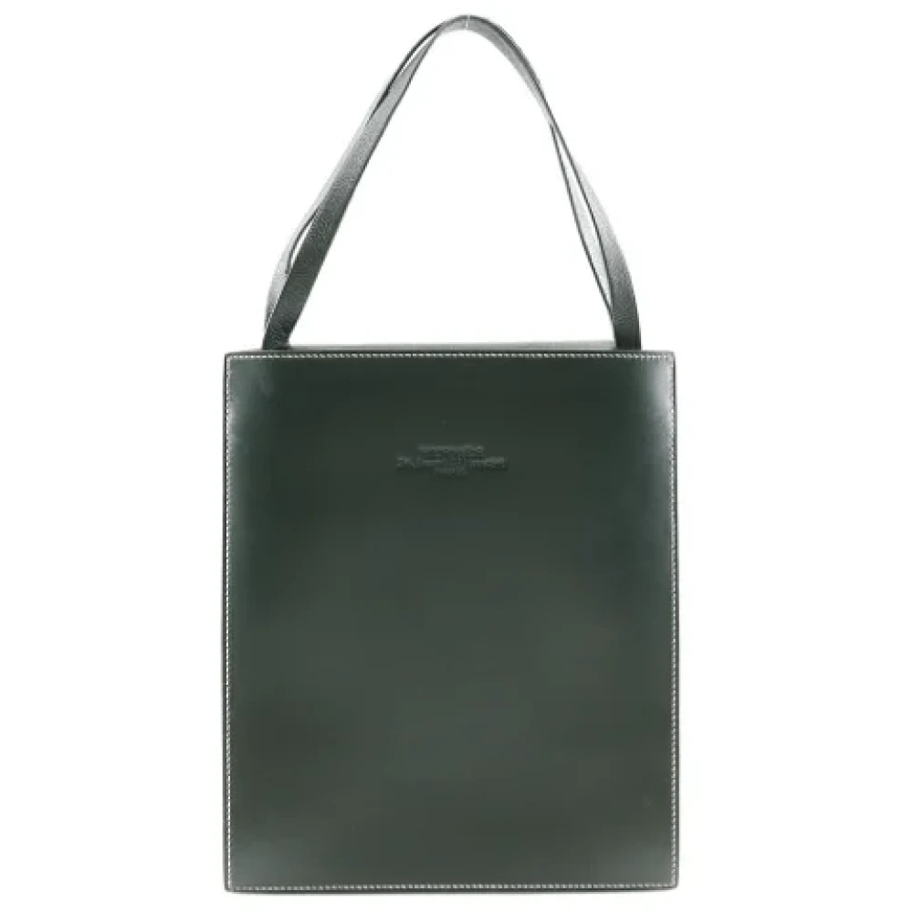 Hermès Vintage Pre-owned Leather handbags Green Dames