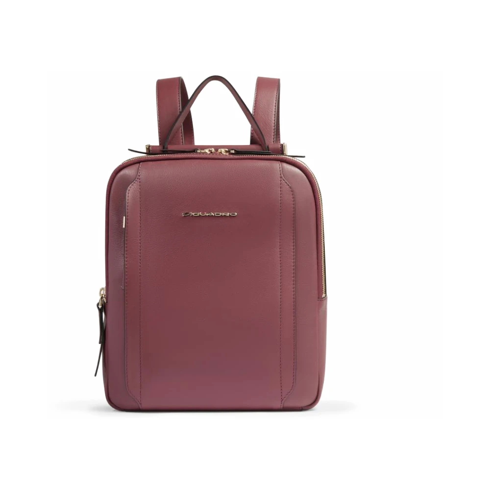 Piquadro Vrouw Rood Tassen Dames, One Size, Katoen, Circle Rugzak