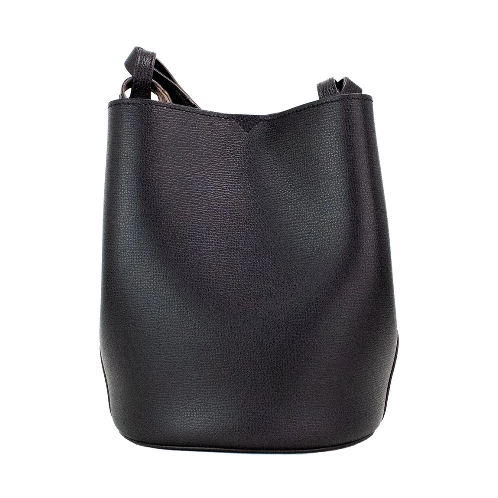 Burberry Haymarket Check Bucket Crossbody Tas Black Dames