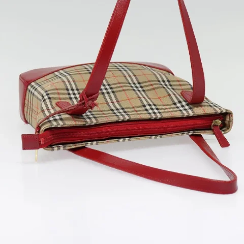 Burberry Vintage Pre-owned Canvas handbags Beige Dames