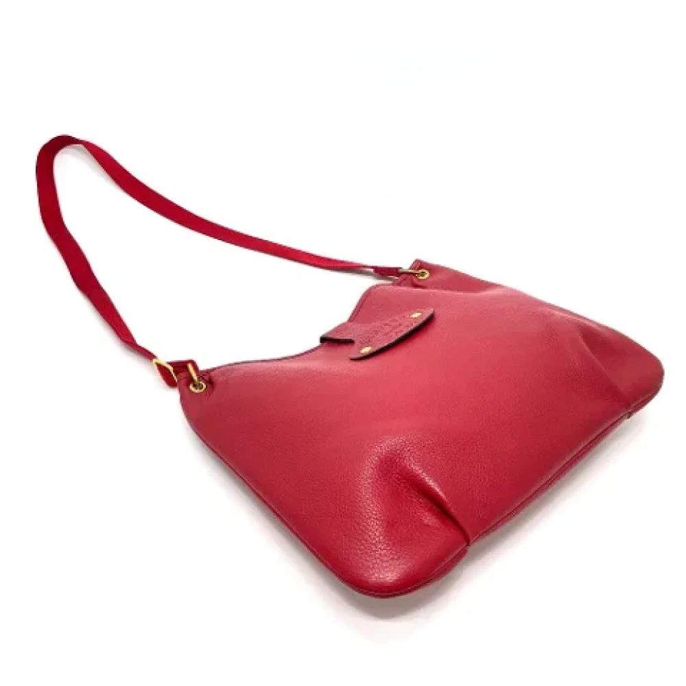 Hermès Vintage Pre-owned Leather shoulder-bags Red Dames