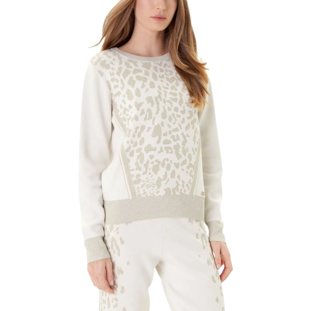 Liu Jo Women's Multicolor Round-Neck Knitwear, S, Round-Neck Knitwear