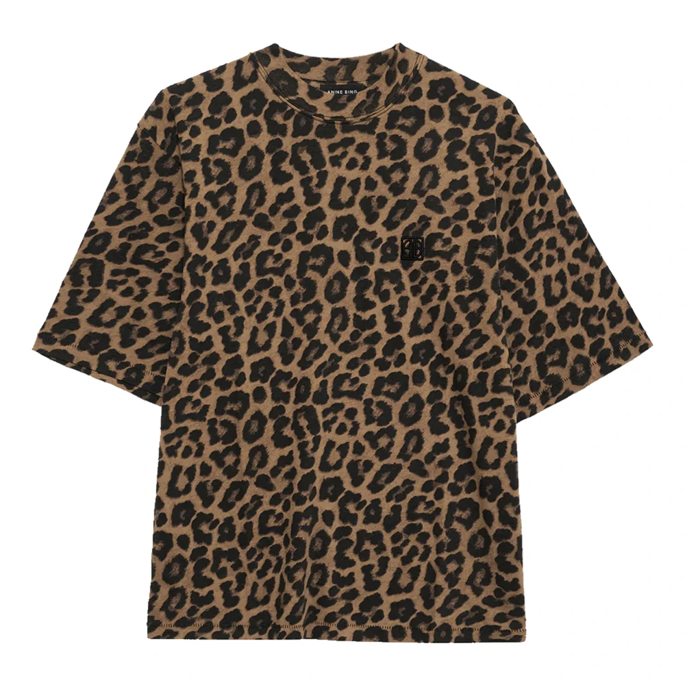 Anine Bing Men's Brown T-Shirts, M, Avi Tee