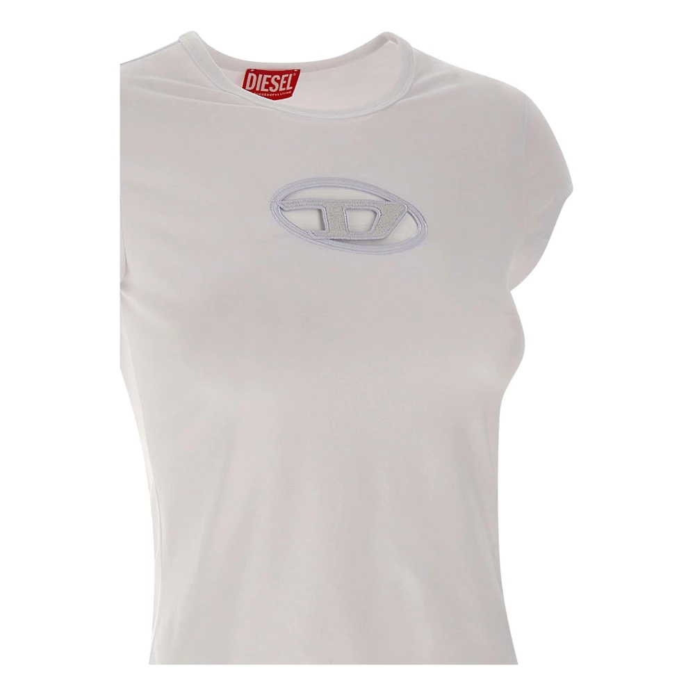 Diesel Witte T-Angie Dames T-Shirt White Dames