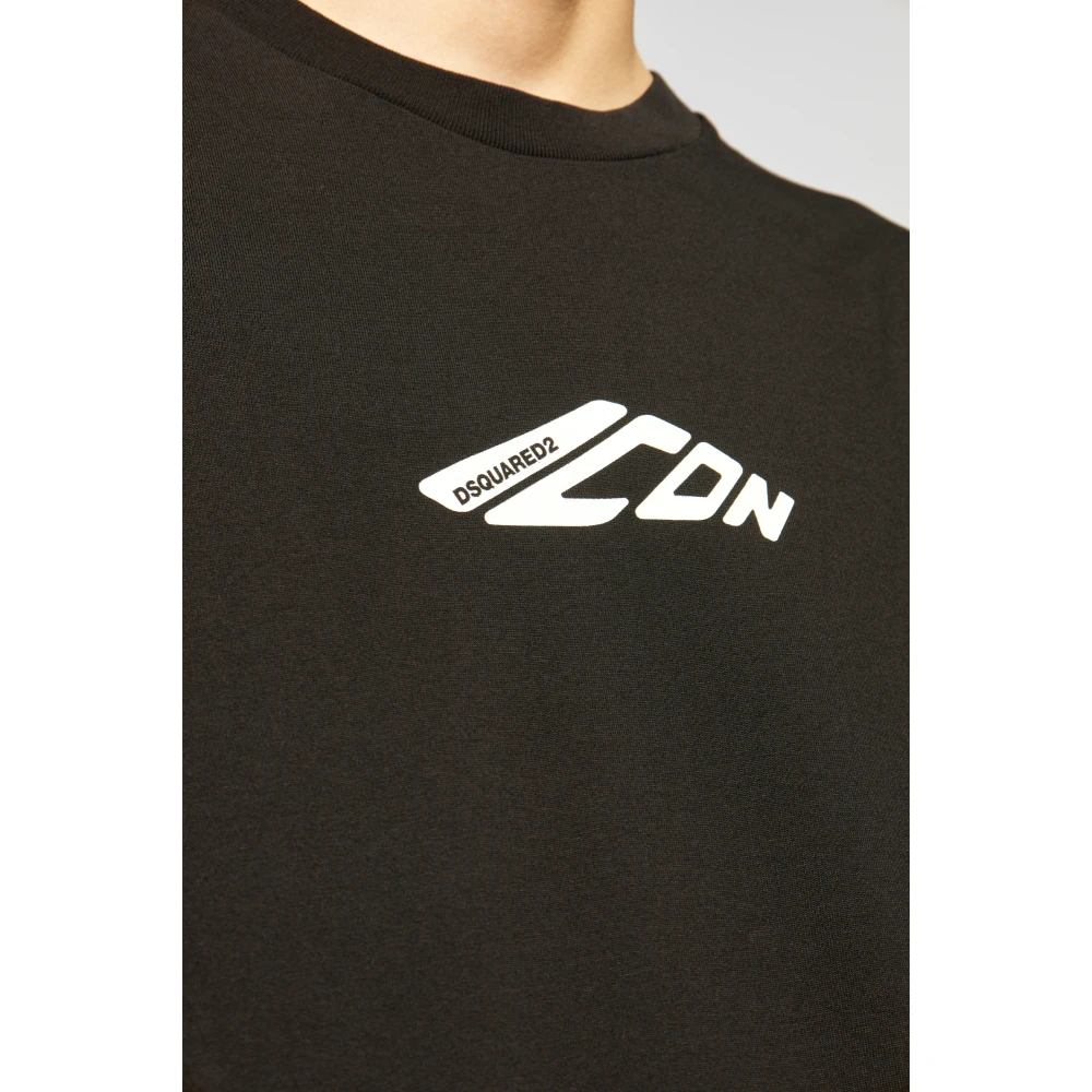 Dsquared2 Lange mouwen T-shirt Black Heren