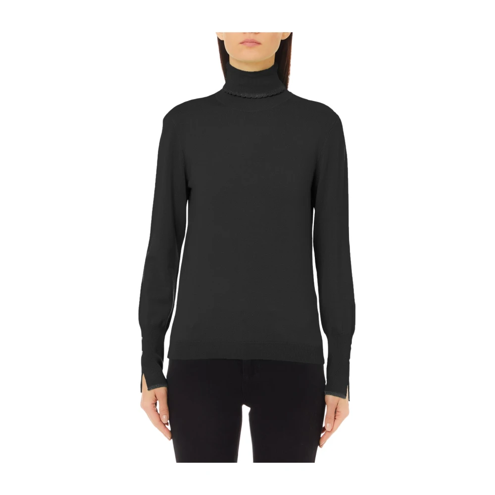 Liu Jo Zwarte Coltrui Trui Black Dames