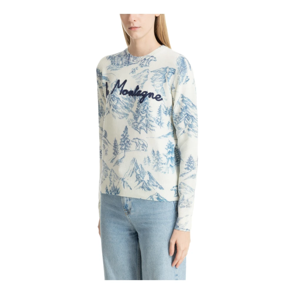 MC2 Saint Barth Abstract Multicolor Logo Geborduurde Sweater Multicolor Dames