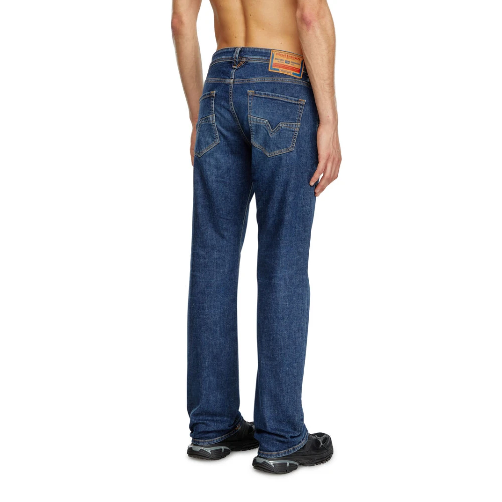 Diesel Donkerblauwe Straight Leg Jeans Blue Heren