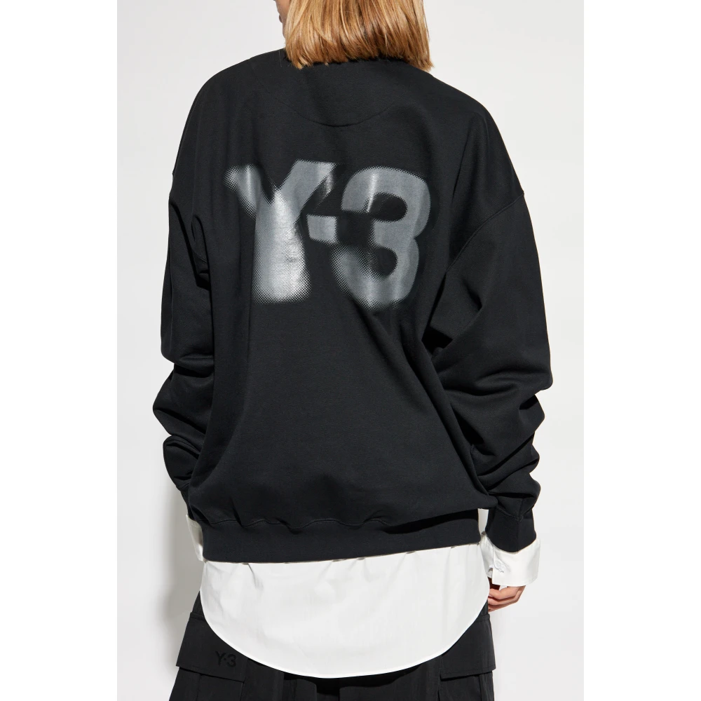 Y-3 Sweatshirt met bedrukt logo Black Unisex