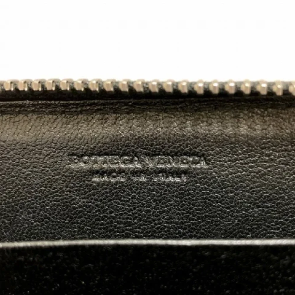 Bottega Veneta Vintage Pre-owned Leather wallets Black Dames
