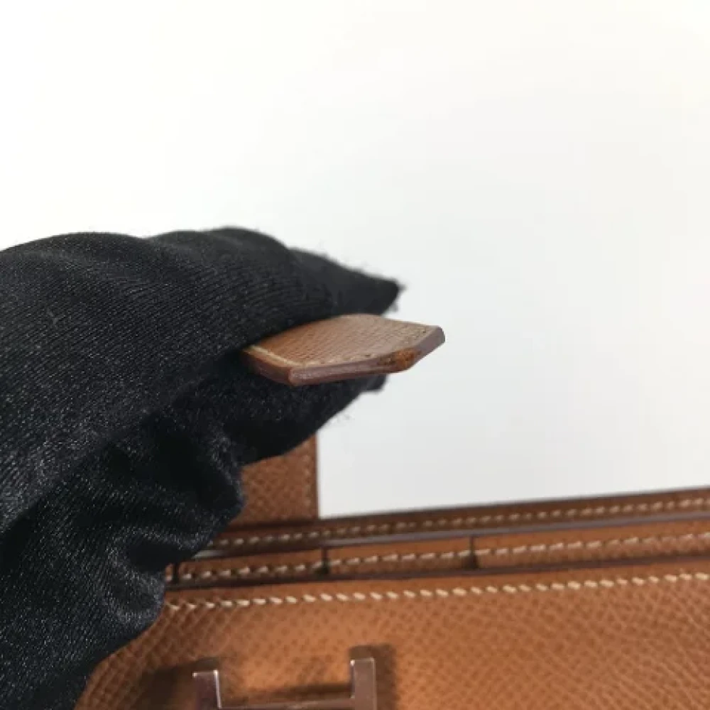 Hermès Vintage Pre-owned Leather wallets Brown Dames