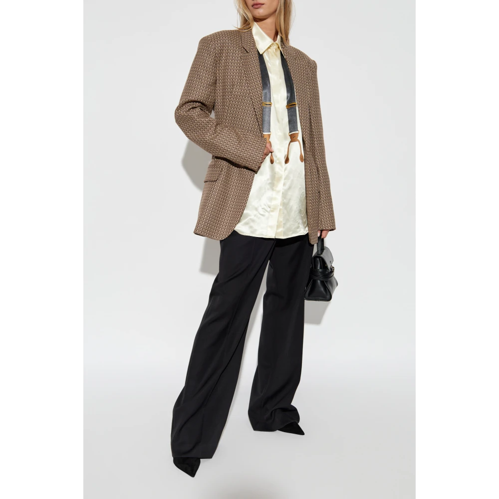 Moschino Gestreept patroon overhemd Beige Dames