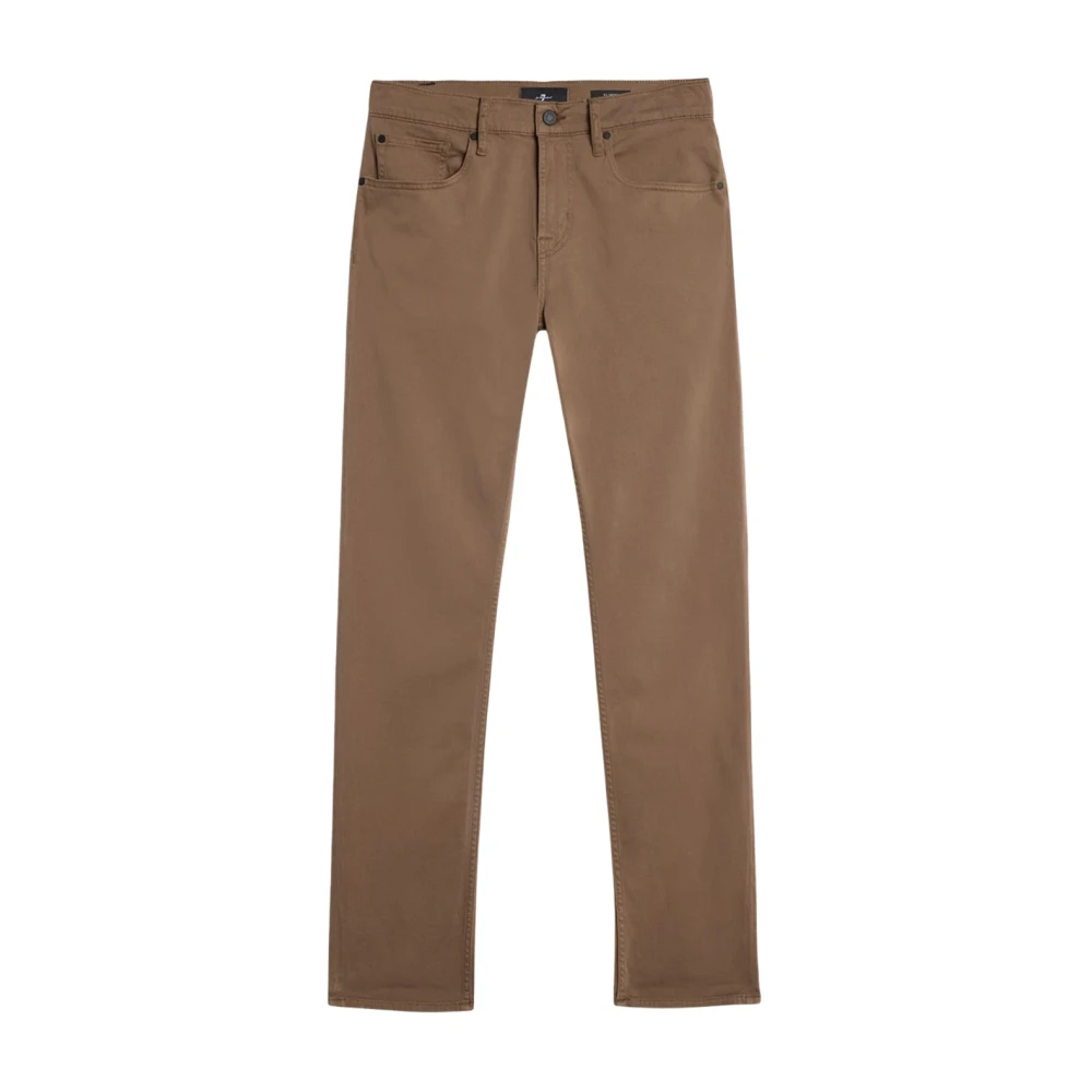7 For All Mankind Brown Slimmy Jeans - Male - Slim Fit Jeans - W30 - Jeans