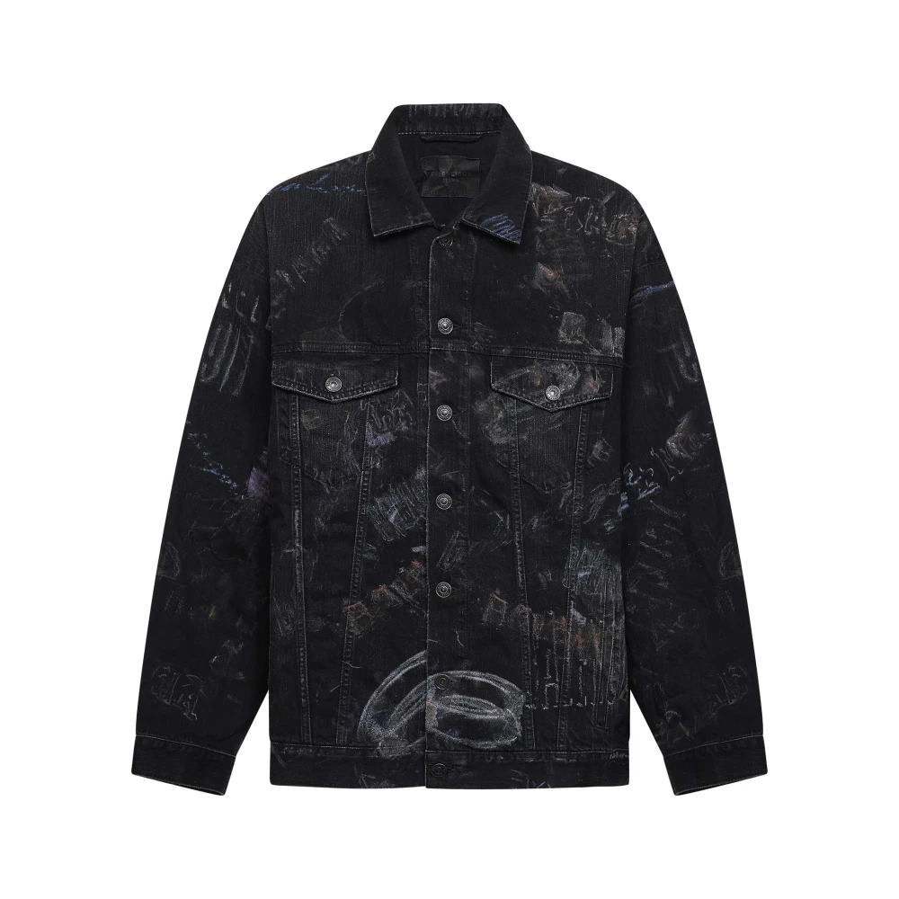 Balenciaga Black Denim Jackets, Male, M, Oversized Jacket