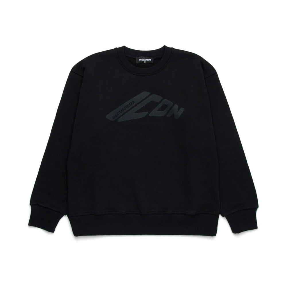 Dsquared2, Sweatshirts, male, Black, 12 Y, Black Jumper Collection