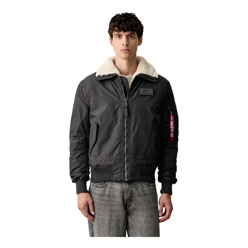 Alpha Industries Uomo Grigio Giacca B15-3 - Immagine 3