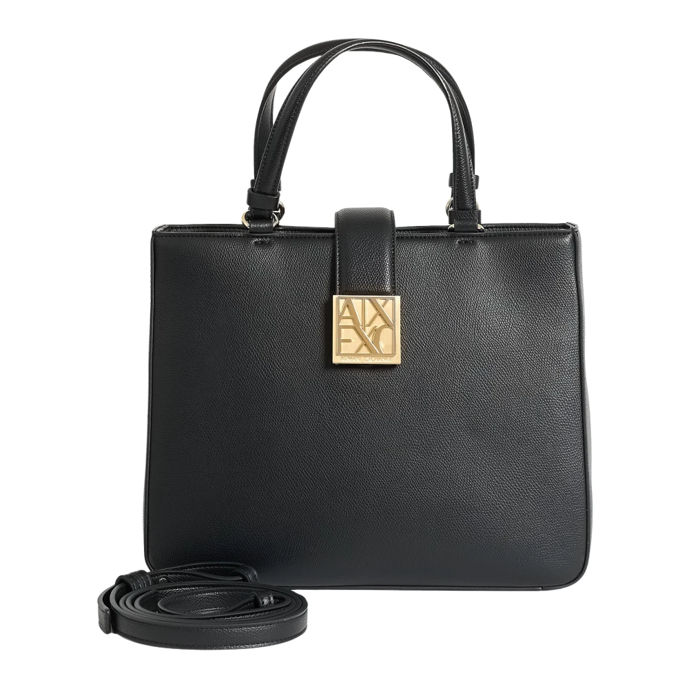 Armani Exchange Donna Nero - Borsa A Mano In Ecopelle - Bags - One Size