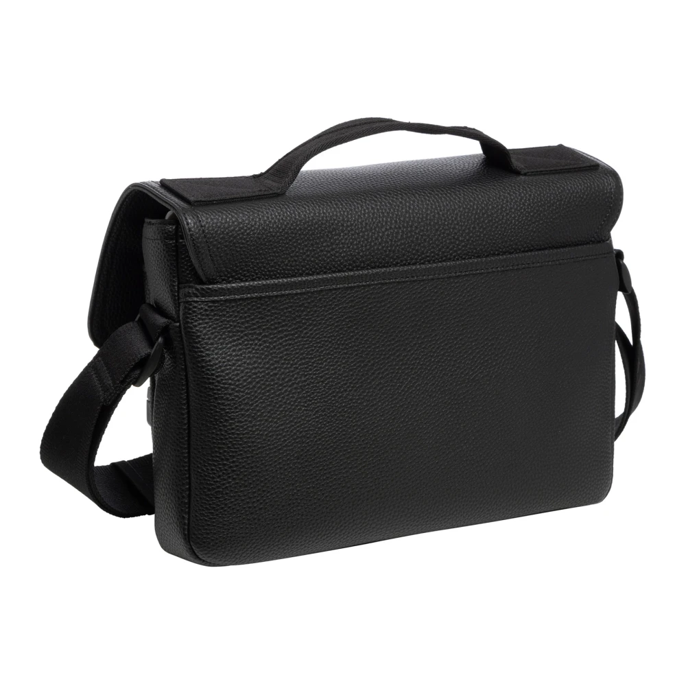 Calvin Klein Jeans Verstelbare Band Sluiting Aktetas Logo Black Heren
