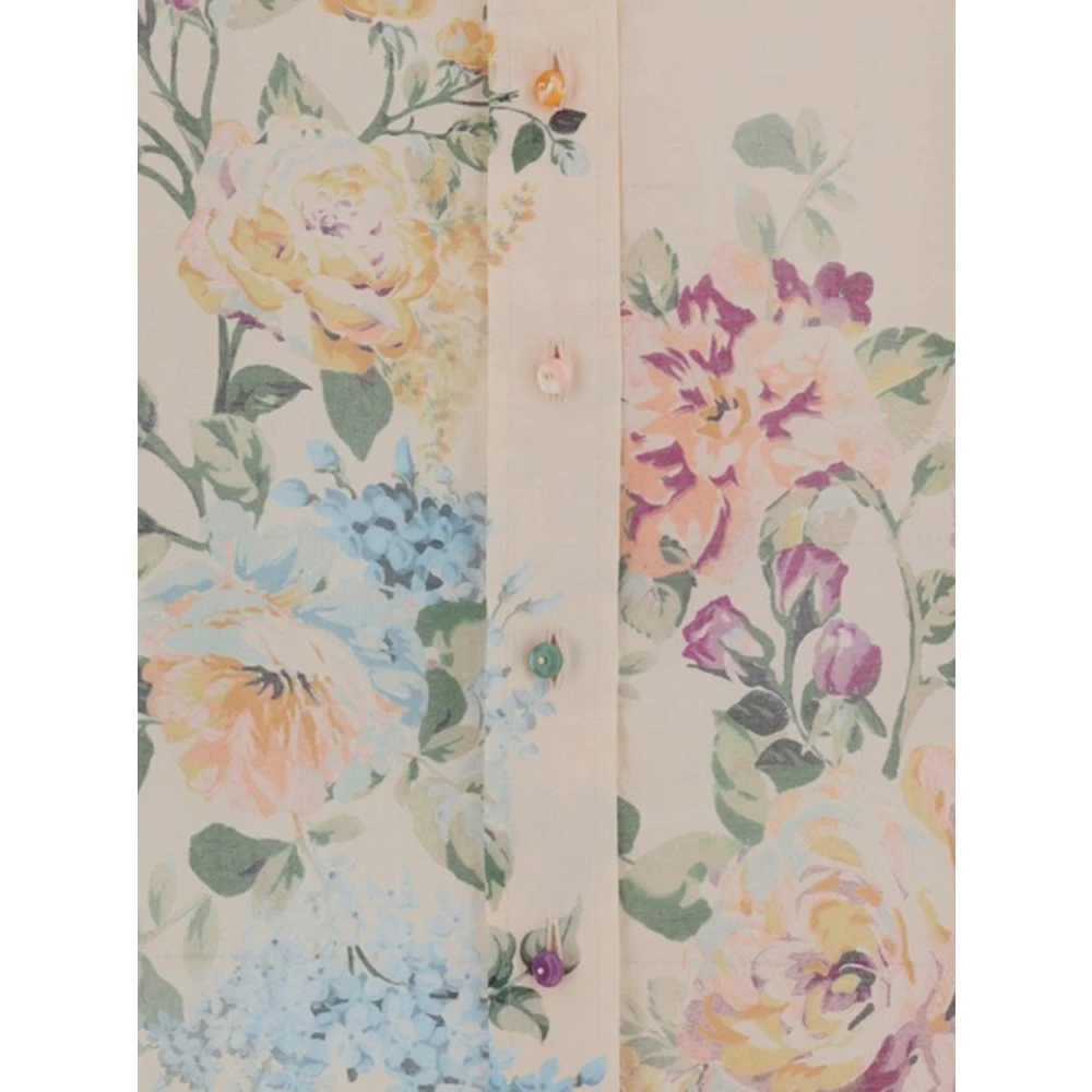 Zimmermann Bloemen Katoenen Shirt Multicolor Dames
