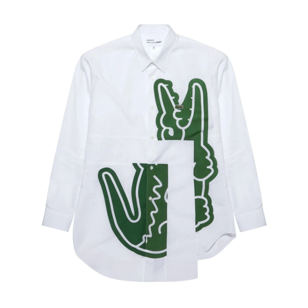 Comme des Garçons Witte Overhemd met Asymmetrisch Ontwerp White Heren