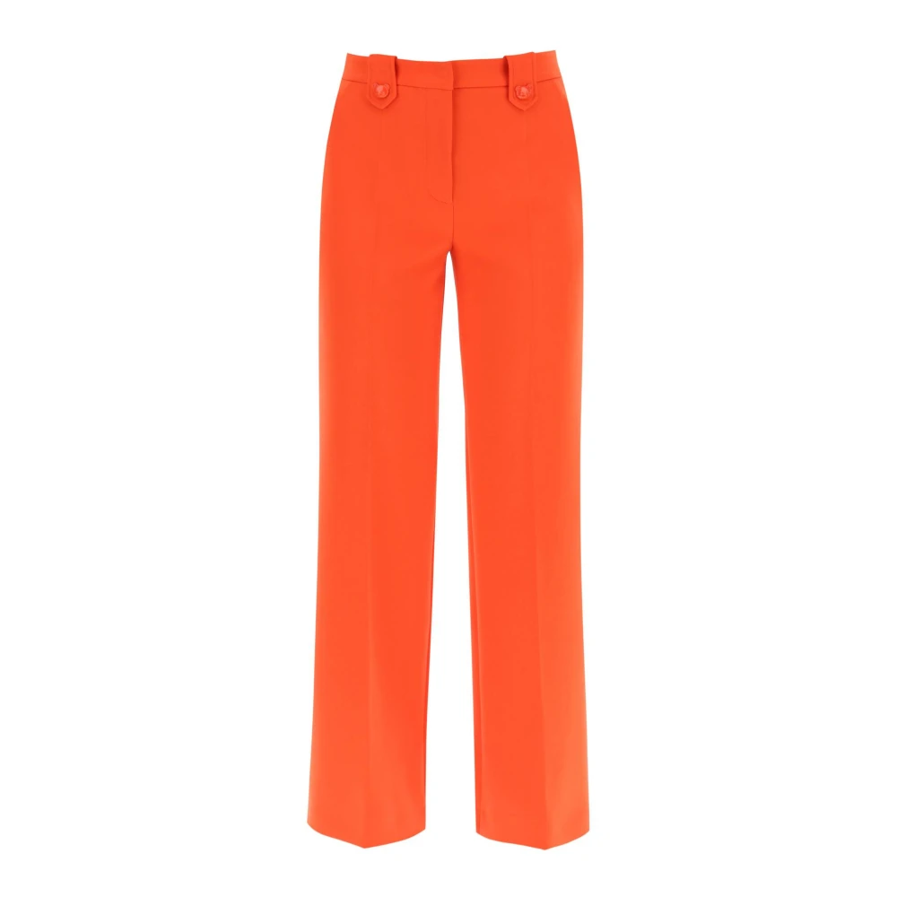 Moschino Wide Trousers Red Dames