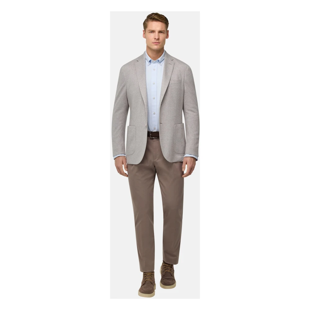 Boggi Milano B Jersey B Jersey Katoen en Linnen Jas Gray Heren