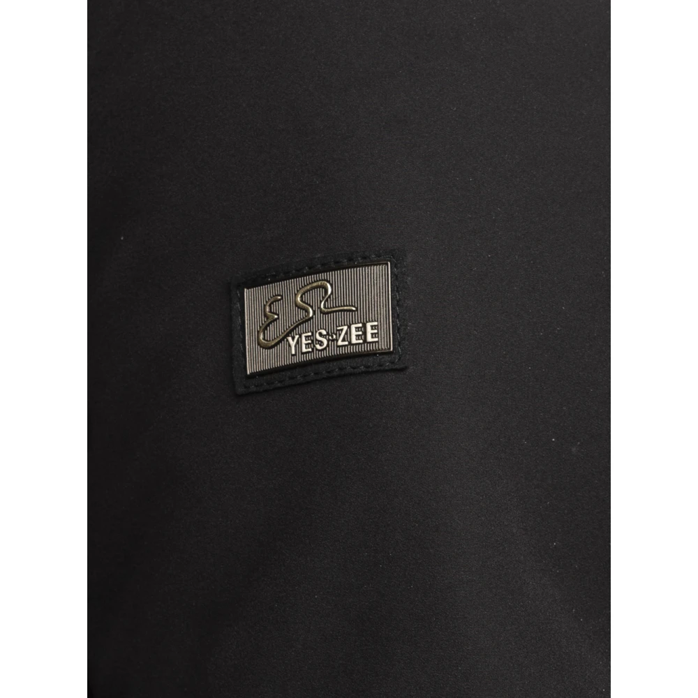 YES ZEE Zwarte Synthetische Jas voor Dames Black Dames