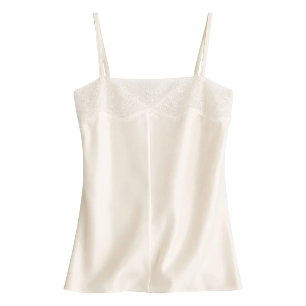 Carven Beige Lingerie Top - Female - Sleeveless Tops - M - Tops