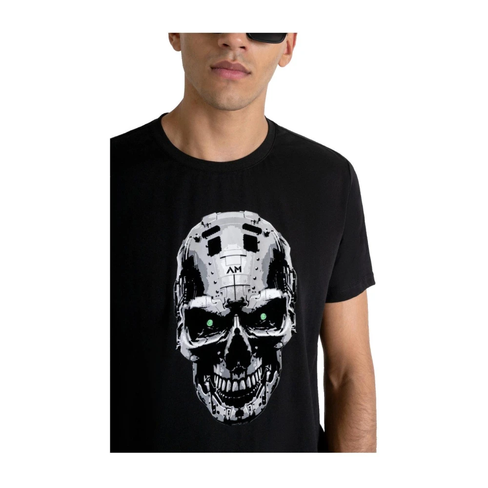 Antony Morato Slim Fit Katoenen T-shirt Black Heren