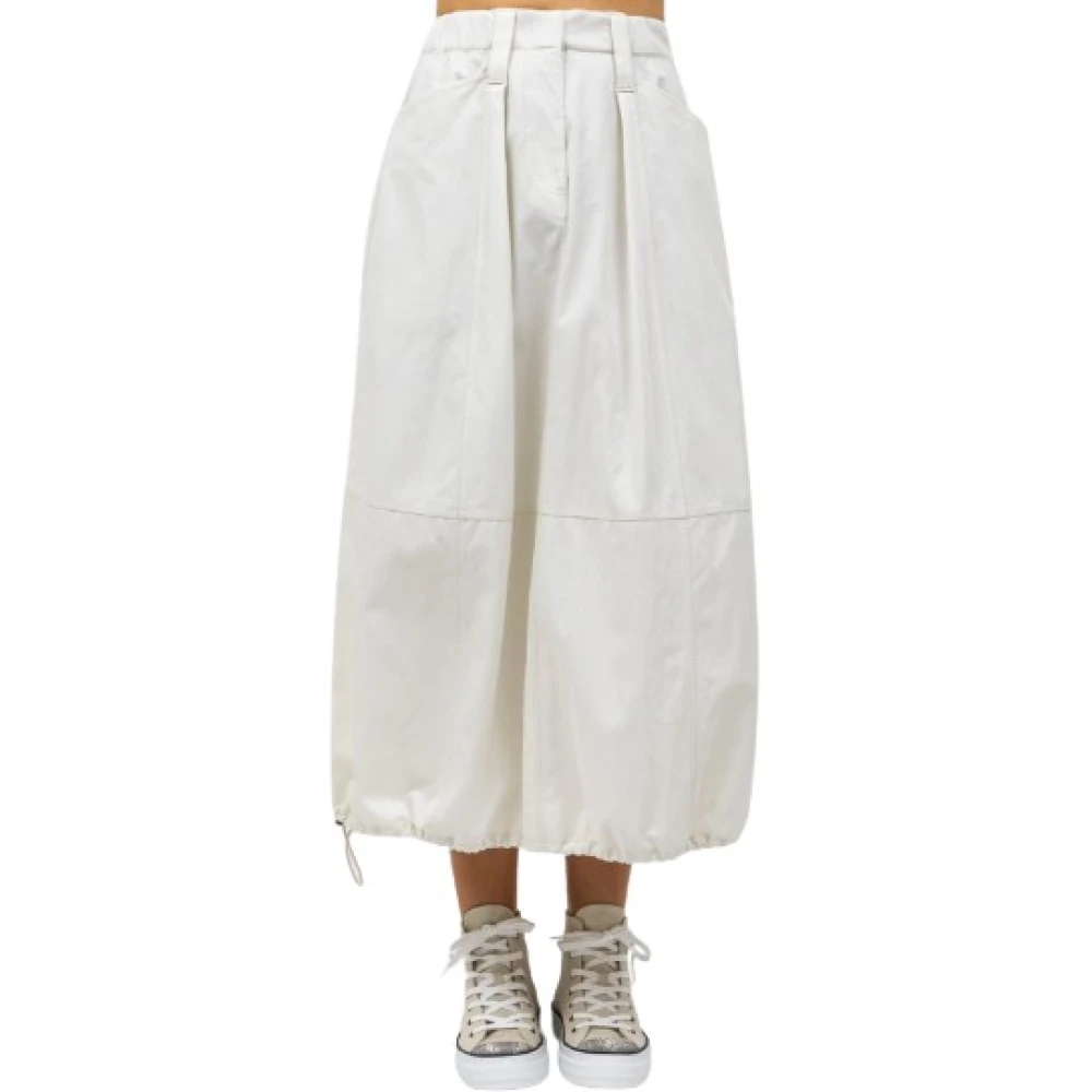 BRUNELLO CUCINELLI Elegant Skirts Collection White Dames