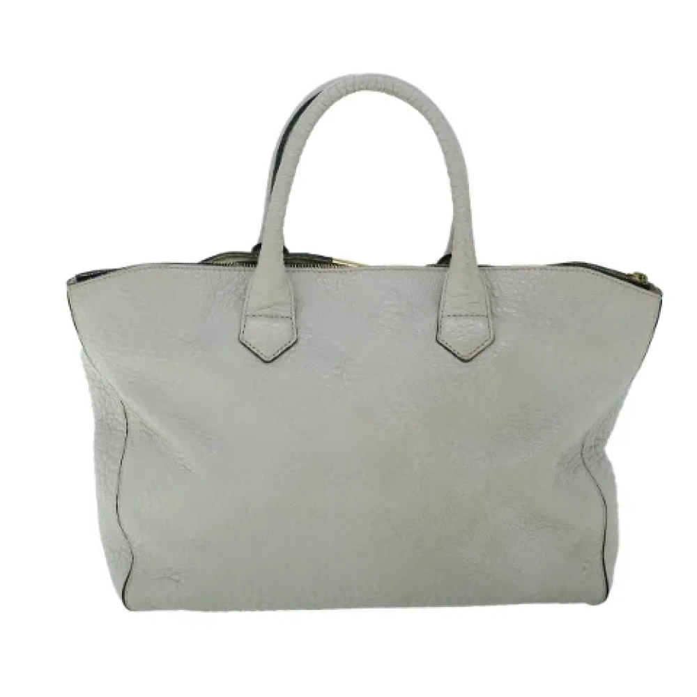 Burberry Vintage Pre-owned Leather totes Gray Dames