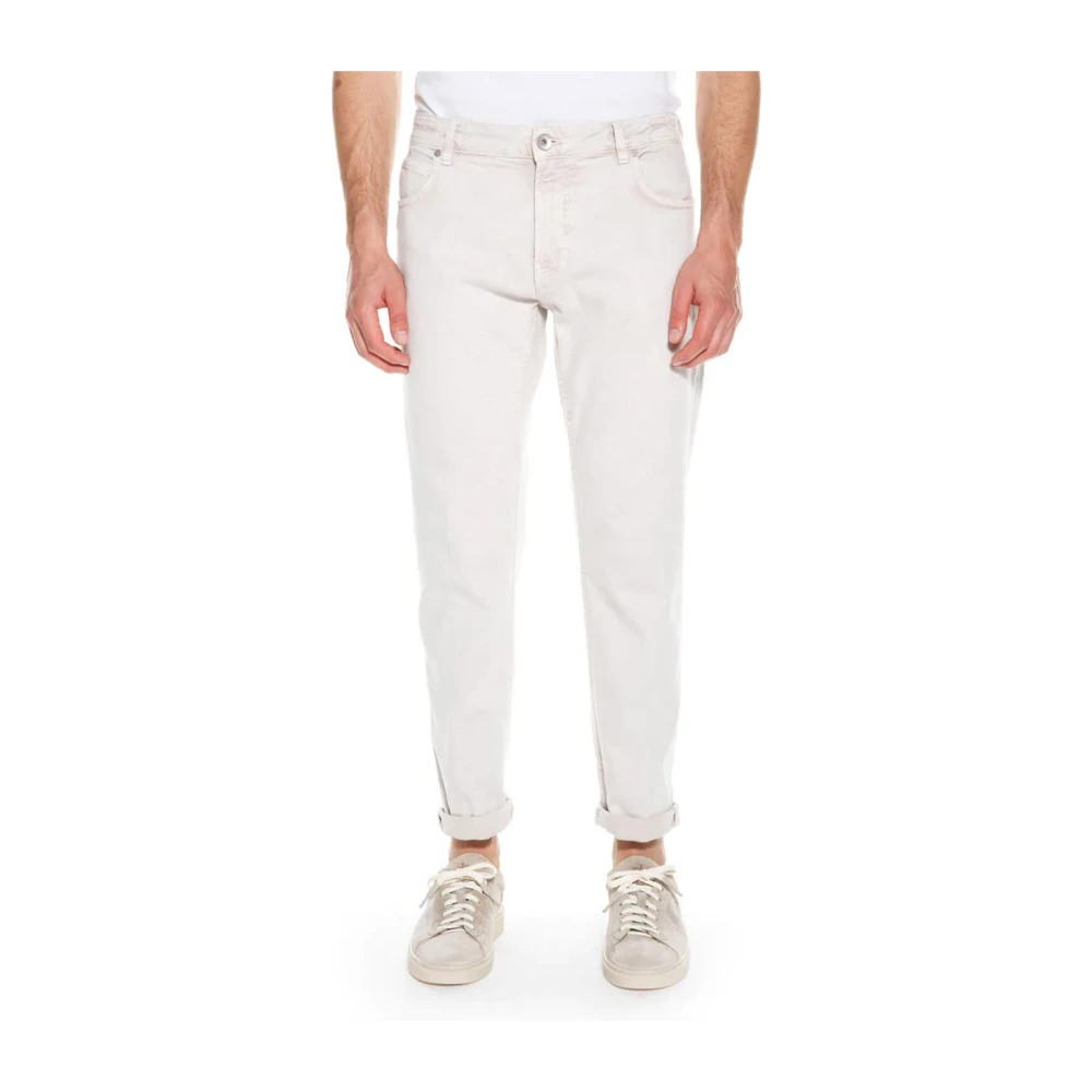 Eleventy Slim-fit Jeans White Heren
