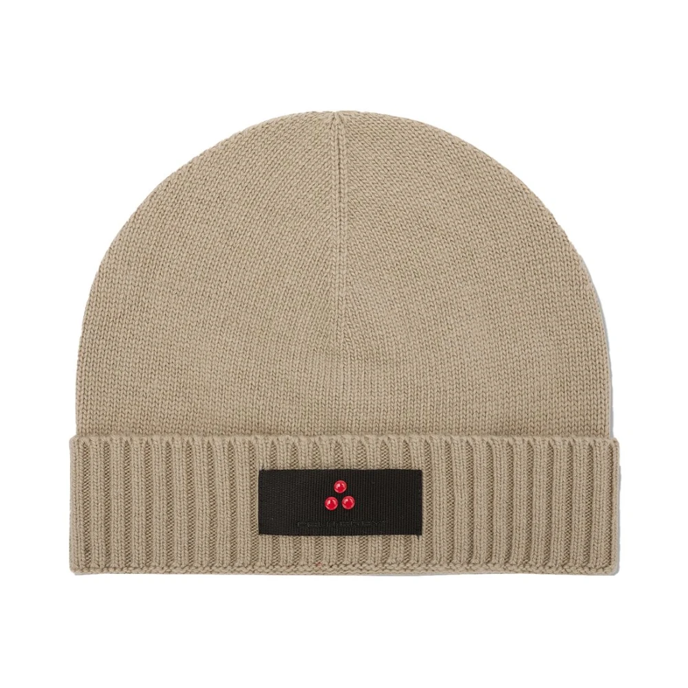 Peuterey Beige Gebreide Muts Silli 04 Beige Heren