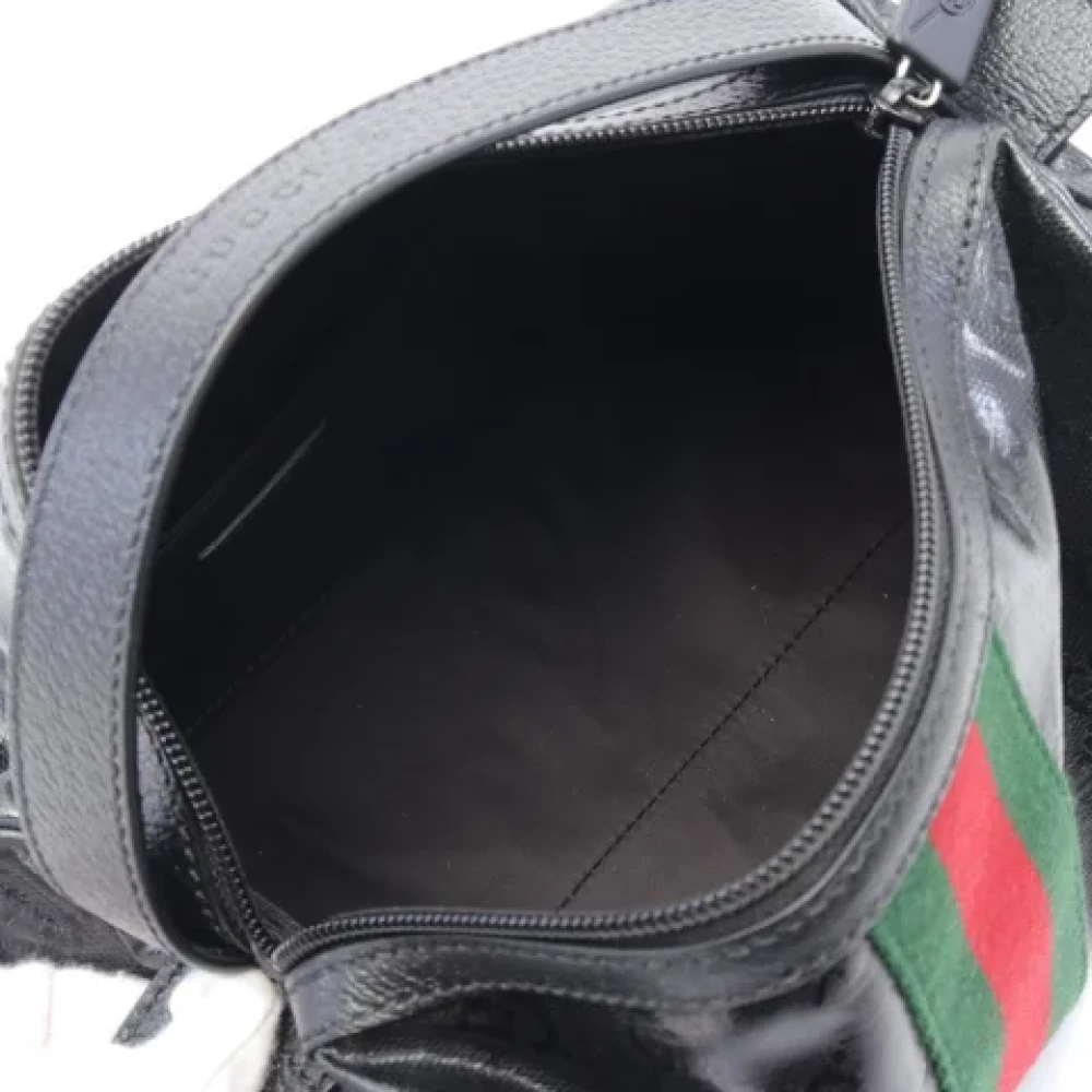 Gucci Vintage Pre-owned Leather gucci-bags Black Heren