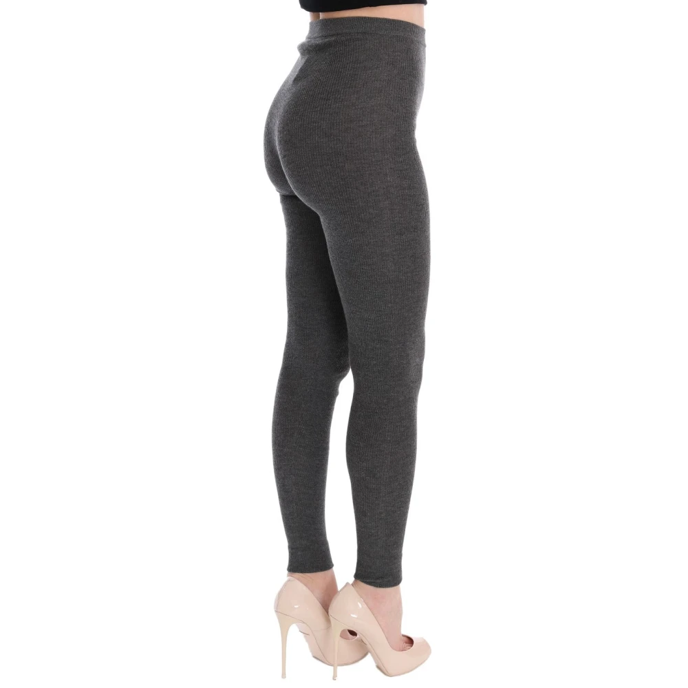 Dolce & Gabbana Luxe hoog getailleerde kasjmier panty's Gray Dames