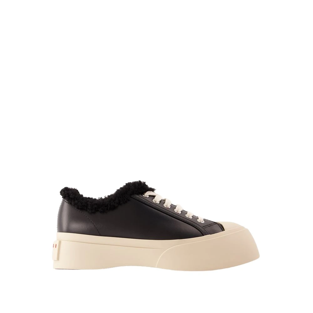 Marni Women's Black Sneakers, 5 Uk, Lace Trainers - Leather
