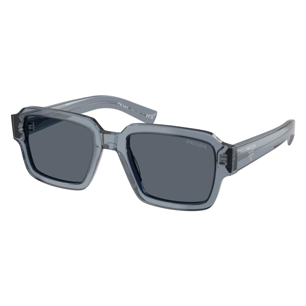 Prada Man Sunglass PR 02ZS - Frame color: Transparent Ocean, Lens color: Dark Blue - Image 3