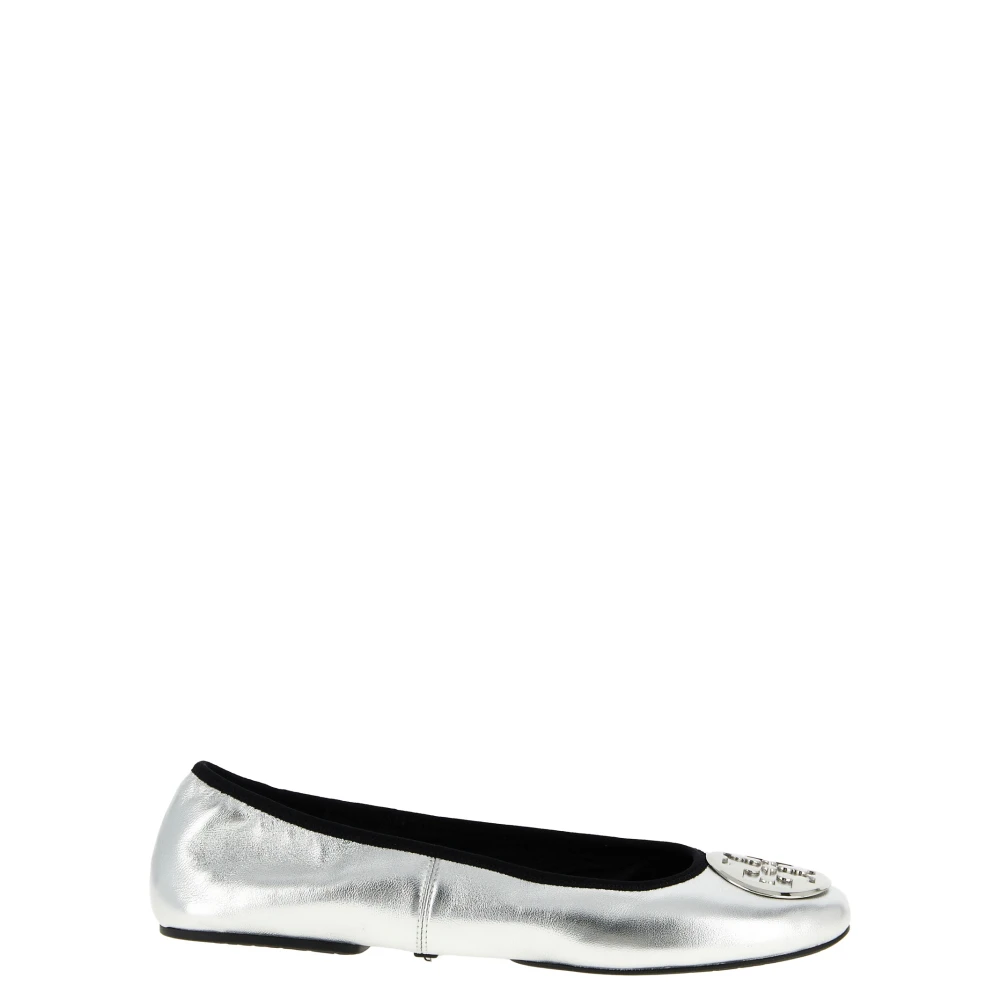 Tory Burch Women's Gray Ballerina Shoes, 2 1/2 Uk, Reva Travel Ballet