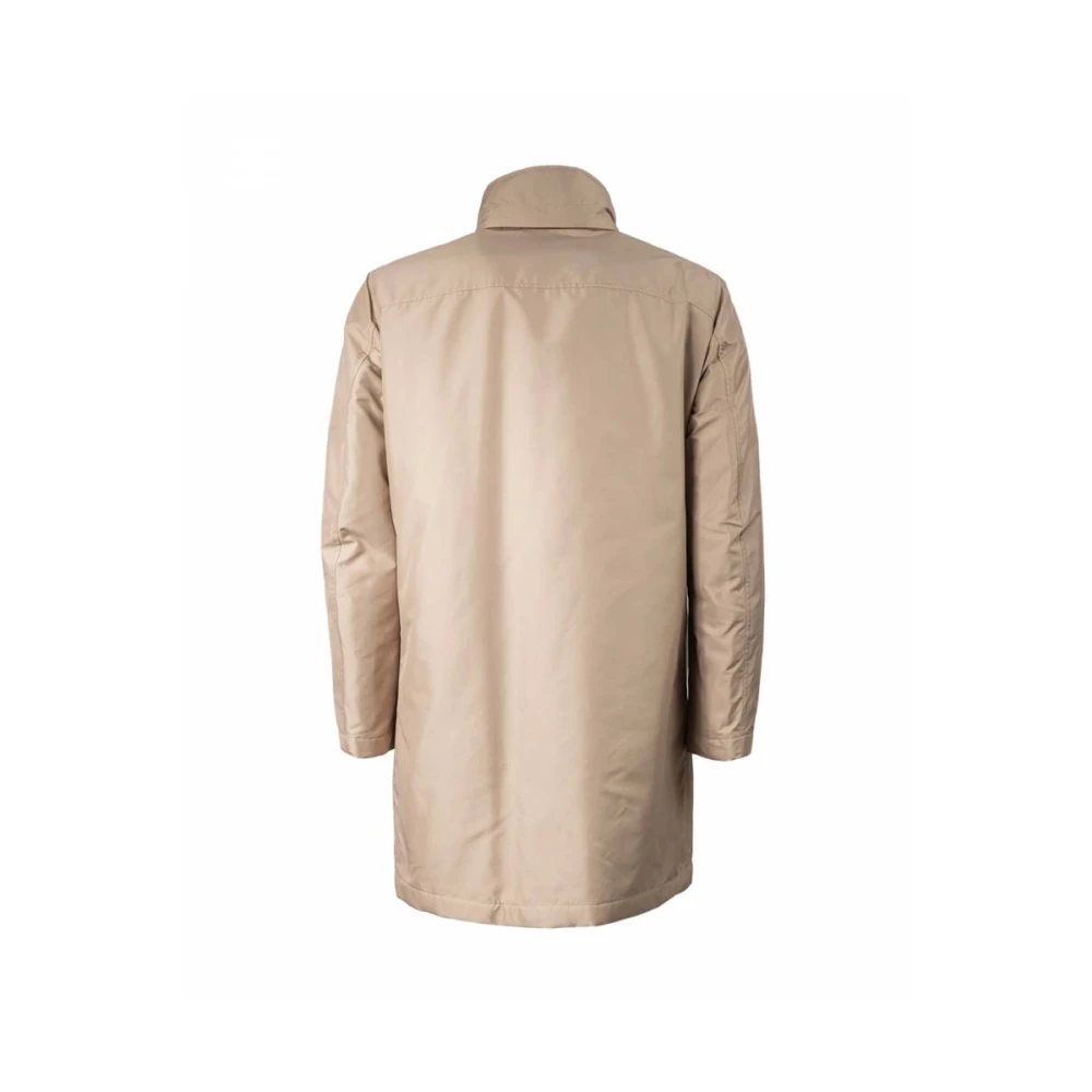 Fay Waterdichte Staande Kraag Jas Beige Heren