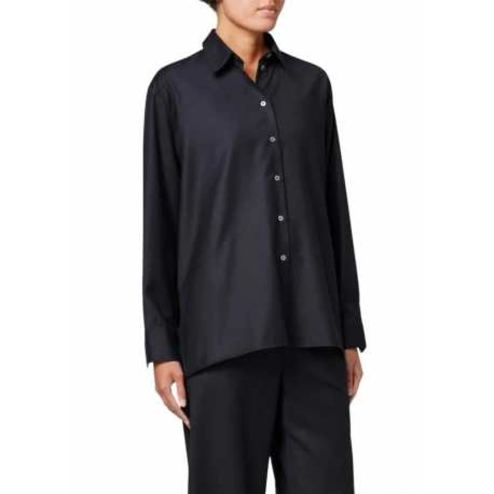 Paul Smith Navy Oversized Flanellen Shirt Blue Heren