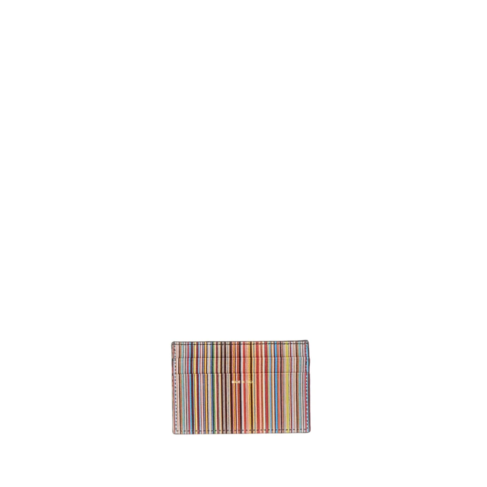Ps Paul Smith Men's Black Signature Stripe Leather Card Holder - Image 3